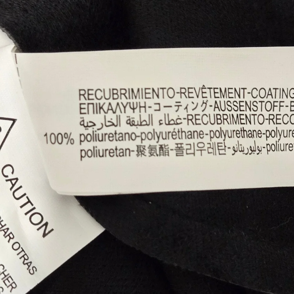 Zara Black Faux Leather Puff Sleeve Button Down Shirt Dress TunicLarge 4369/250 - Picture 10 of 12